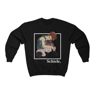 Egon Schiele Sweatshirt Schwarz