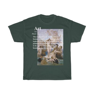Birth of Venus Shirt William Adolphe Bouguereau Forest Green