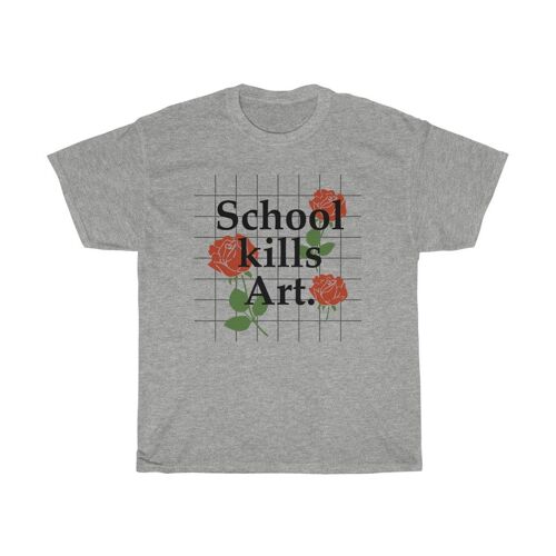 School kills Art Shirt Sport Grey