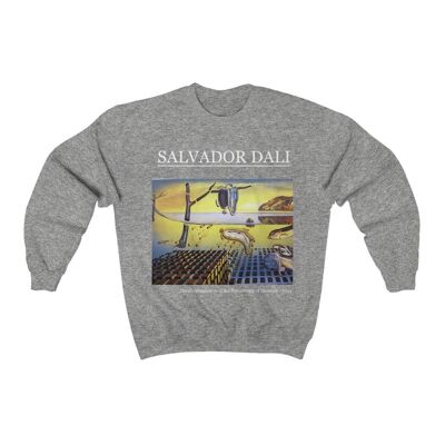 Sweatshirt Salvador Dalí Der Zerfall der Beharrlichkeit der Erinnerung Sport Grau