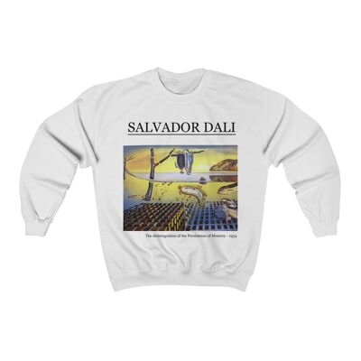 Salvador Dalí Sweatshirt Der Zerfall der Beharrlichkeit der Erinnerung Weiß