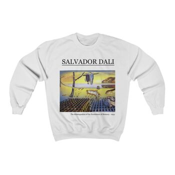 Sweat Salvador Dalí La désintégration de la persistance de la mémoire Blanc