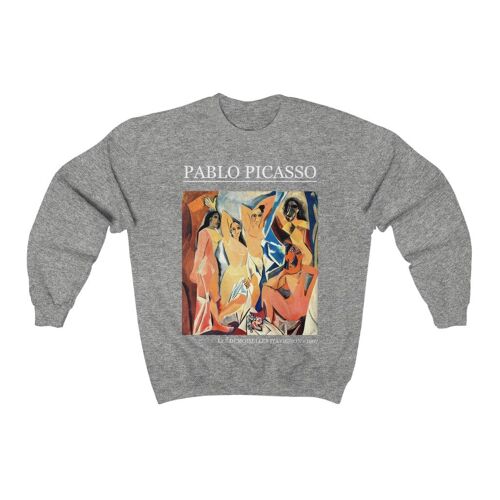 Pablo Picasso Sweatshirt Les demoiselles d'avignon Sport Grey