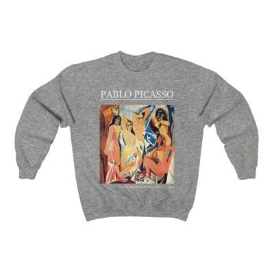 Pablo Picasso Sweatshirt Les Demoiselles d'Avignon Sport Grau