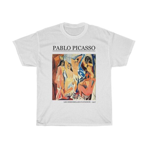 Pablo Picasso Shirt Les demoiselles d'avignon White
