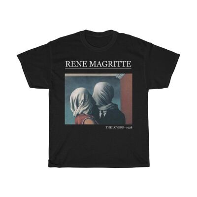 Rene Magritte Shirt The Lovers Schwarz