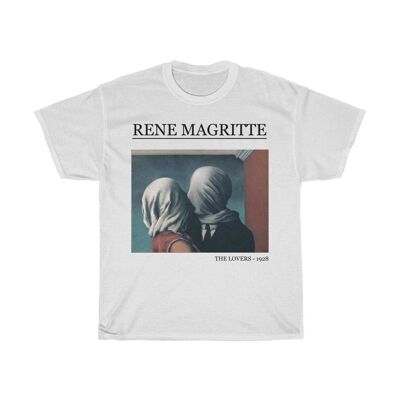 Chemise René Magritte Les Amoureux Blanc