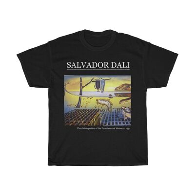 Salvador Dalí Shirt Der Zerfall der Beharrlichkeit der Erinnerung Schwarz