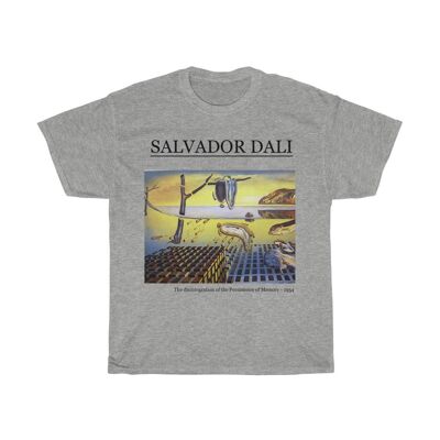 Salvador Dalí Shirt Der Zerfall der Beharrlichkeit der Erinnerung Sport Grey