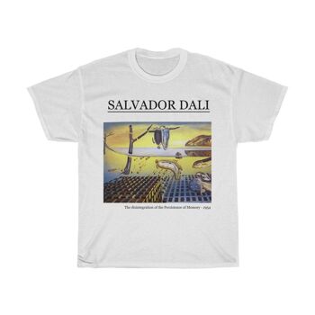 Chemise Salvador Dalí La désintégration de la persistance de la mémoire Blanc 1