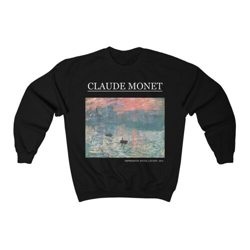 Claude Monet Sweatshirt Soleil Levant Black
