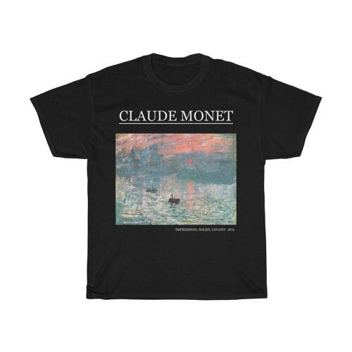 Claude Monet Shirt Soleil Levant Black