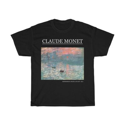 Claude Monet Hemd Soleil Levant Schwarz