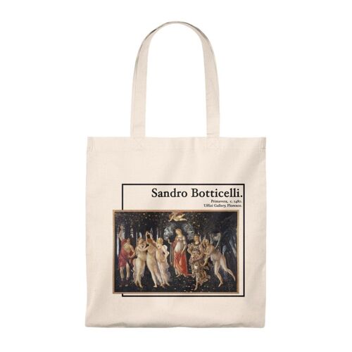 Sandro Botticelli Sandro Botticelli Sandro Botticelli The Spring tote Bag    Black