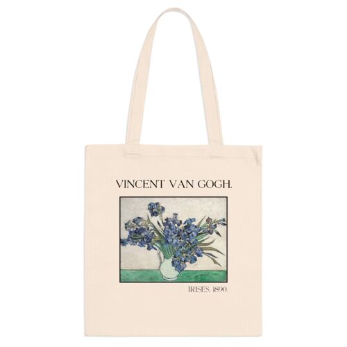 Van Gogh Tote bag Van Gogh Tote bag Van Gogh Tote bag Irises Natural Natural Natural Black