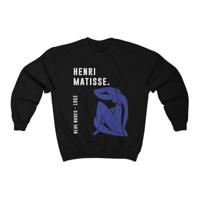 Henri Matisse Sweatshirt Henri Matisse Sweatshirt Henri Matisse Sweatshirt Kunst Unisex-Sweatshirt Schwarz Schwarz Schwarz Schwarz