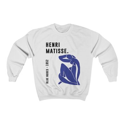 Henri Matisse Sweatshirt Henri Matisse Sweatshirt Henri Matisse Sweatshirt Art Sweatshirt unisexe Blanc Blanc Blanc Noir