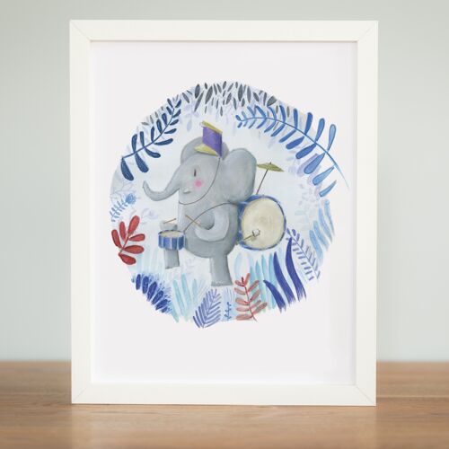 Elephant jungle - Print
