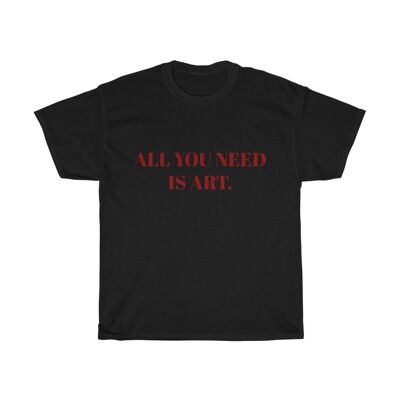 Kunstliebhaber-Unisex-Shirt Kunstliebhaber-Unisex-Shirt Kunst-Grunge-Shirt Schwarz Schwarz Schwarz
