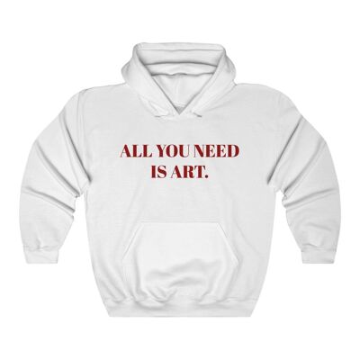 Art lover Unisex Hoodie Art lover Unisex Hoodie Art Vintage Clothes White White Black