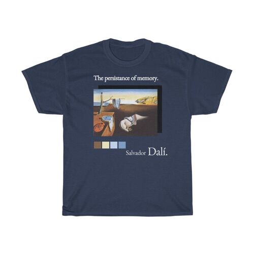 Salvador Dalí Shirt Salvador Dalí Shirt The Persistence of Memory art clothing Navy Navy Black
