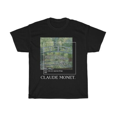 Chemise Claude Monet Chemise Art Esthétique Noir Noir