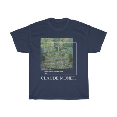 Claude Monet shirt Aesthetic Art shirt Navy Black