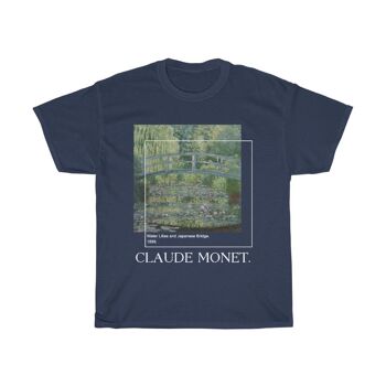 Chemise Claude Monet Chemise Art Esthétique Marine Noir 1