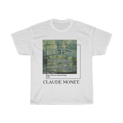 Camicia Claude Monet Camicia Arte Estetica Bianco Nero