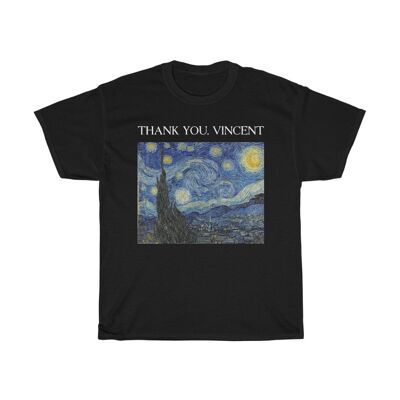 Van Gogh Shirt Starry Night Black Black