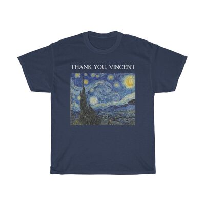 Van Gogh Shirt Starry Night Navy Black