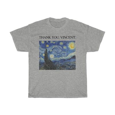 Van Gogh Shirt Starry Night Sport Gray Black