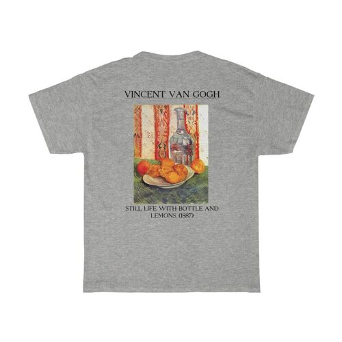 Van Gogh Shirt Aesthetic Art Clothing Sport Grey Black