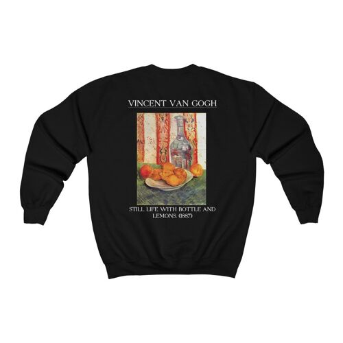 Van Gogh Sweatshirt Still life Black Black