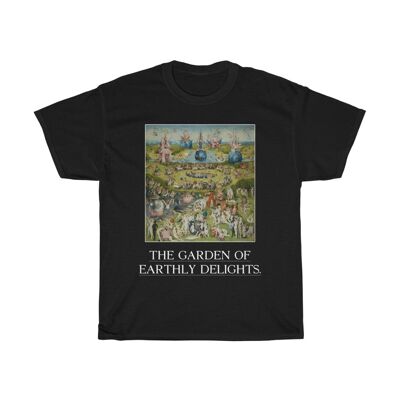 Hieronymus Bosch Shirt Unisexe le jardin des délices Vêtements d'art Noir Noir