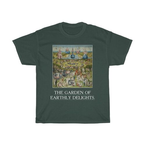 Hieronymus Bosch Shirt Unisex the garden of earthly delights Art clothes Forest Green Black