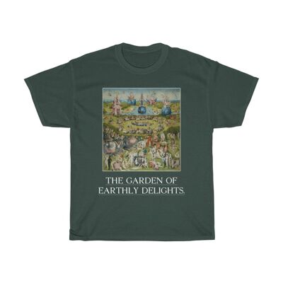 Hieronymus Bosch Shirt Unisex der Garten der Lüste Art Kleidung Forest Green Black