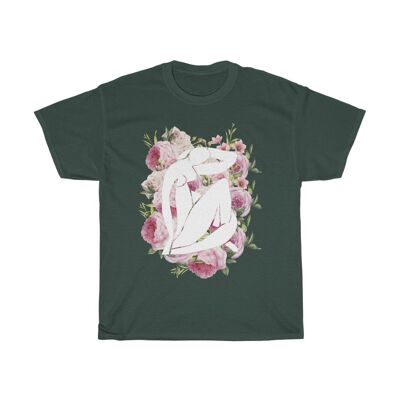 Chemise Matisse Roses Vert Forêt Noir