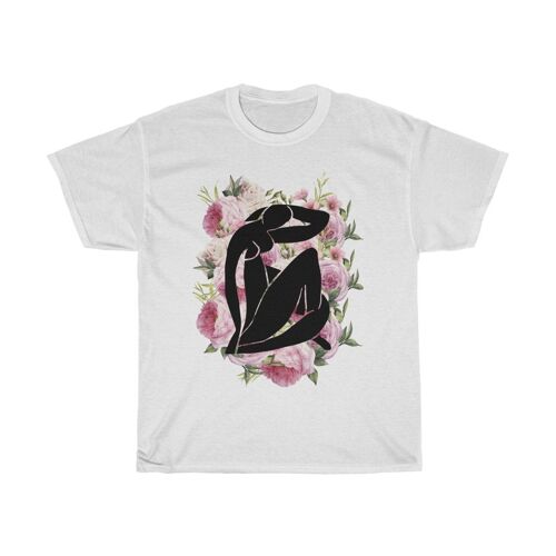 Matisse Shirt Roses White Black
