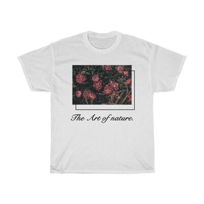 Camicia Art Flower Rose Grunge Bianco Nero