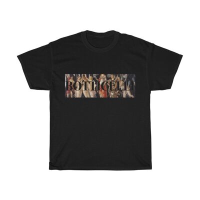 Sandro Botticelli Shirt Kunstliebhaber Unisex Ästhetisches Shirt Schwarz Schwarz