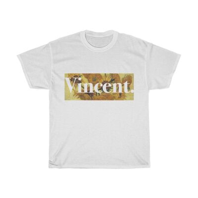 Vincent Van Gogh Shirt Unisex Aesthetic Art tee Blanc Noir
