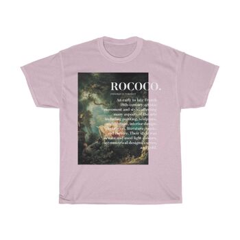 Rococo Art Shirt Unisex Art Movement Aesthetic Shirt Light Pink Black 1