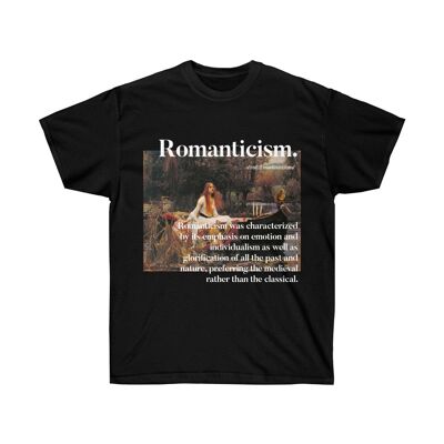 Die Dame von Shalott Shirt Unisex John William Waterhouse Romantik Kunst Schwarz Schwarz
