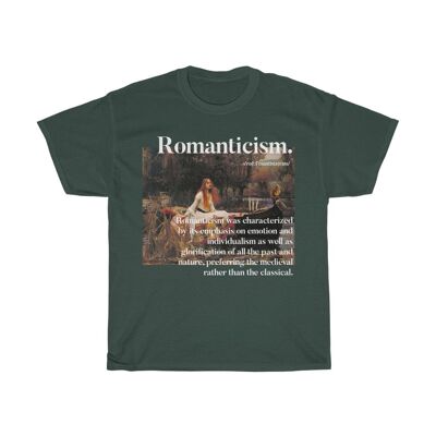 The lady of Shalott Shirt Unisex John William Waterhouse Romanticism Art Forest Green Black