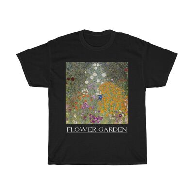 Gustav Klimt Hemd Flower Garden Renaissance Schwarz Schwarz