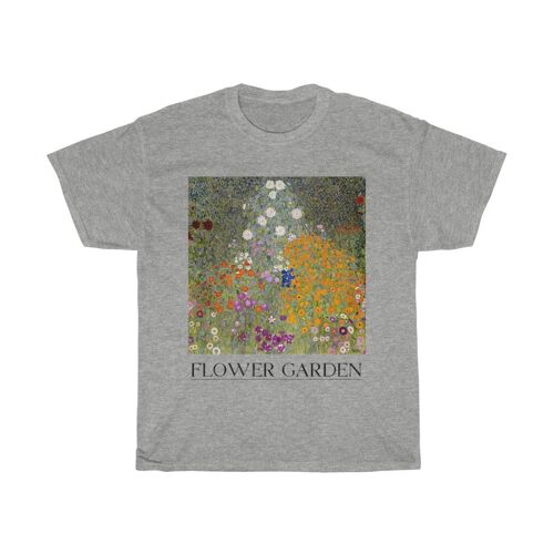 Gustav Klimt Shirt Flower Garden Rennaissance Sport Grey Black