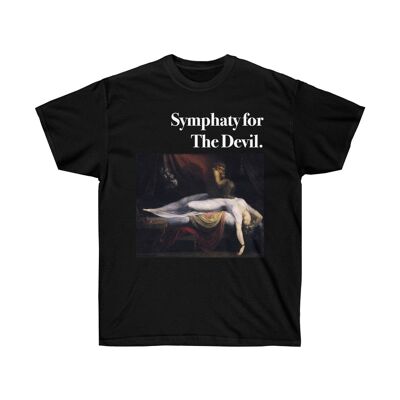 The Nightmare Shirt Henry Fuseli Chemise d'art esthétique unisexe Noir Noir