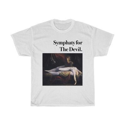 The Nightmare Shirt Henry Fuseli Unisex Aesthetic Art Shirt Weiß Schwarz