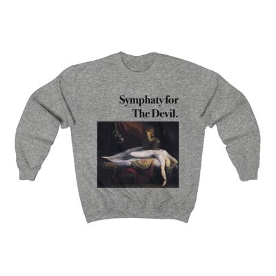 Henry Fuseli  Sweatshirt The nightmare Sport Grey Black